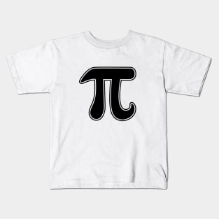 Black and white pi sign Kids T-Shirt